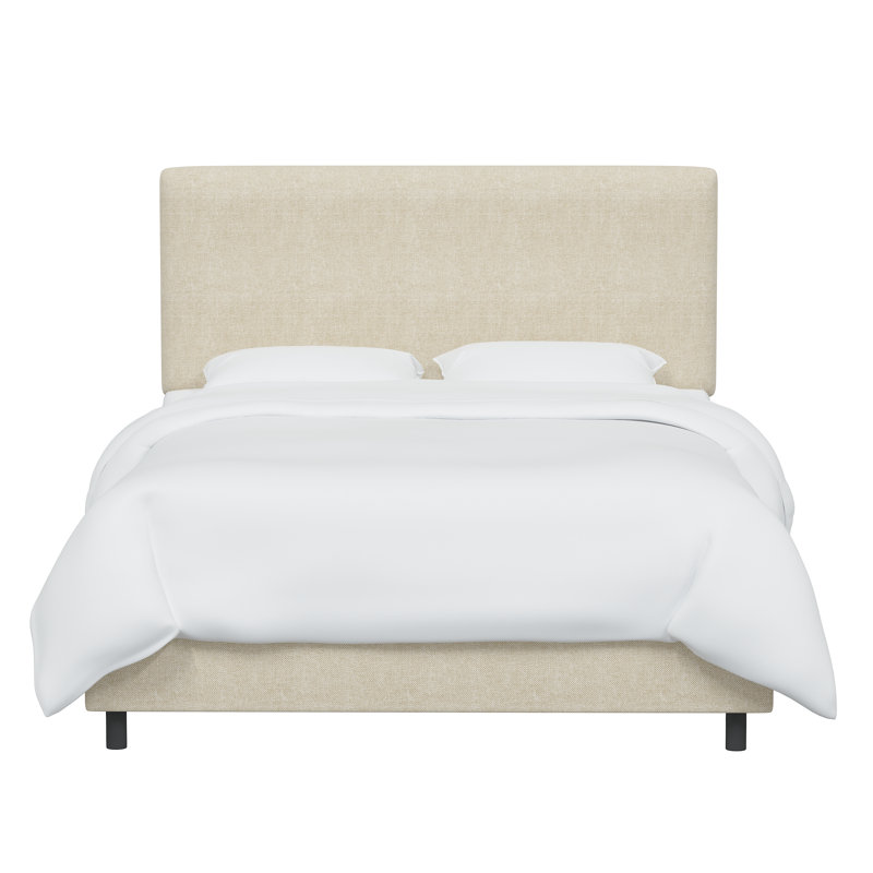 Lit tapissier Atoll, Tweed Sustain® toile Milsap, Très grand californien