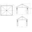 RosaBella 10 ft. x 12 ft. Gazebo with Mosquito Net