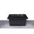 25" H Concrete Fire Pit Table For Outdoor Living - 42" W, , With Adjustable Flame And Lava Rock Base Rust Rocks