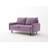 Anacapa 58" Velvet Round Arm Sofa Loveseat-928931773