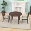 Dining Table Set with 2 Upholstered Chairs-1917338289