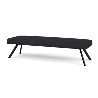 Willow Lounge Reception 3 Seat Bench Steel Legs
