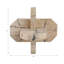  Usko Gorda Small Crackle Travertine Knot, Ivory/Tan-107086715