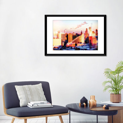 « coucher de soleil » sur toile