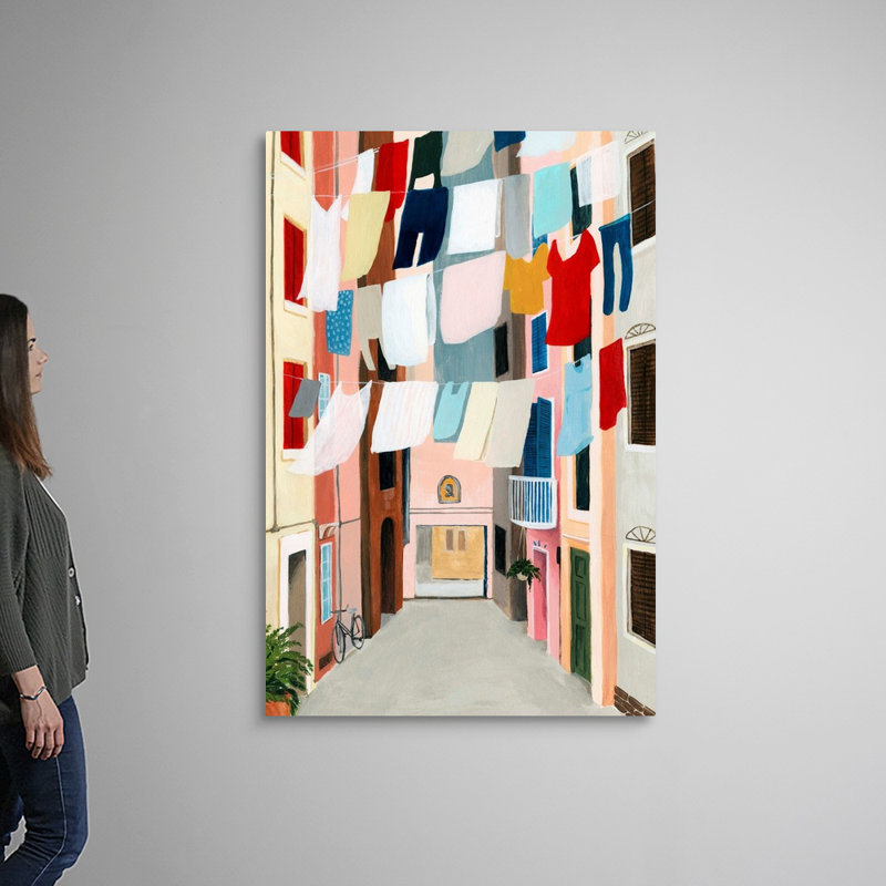 « Laundry Day II » par Grace Popp-impression sur toile, Toile tendue, H 60 po x l 40 po x P 1,25 po
