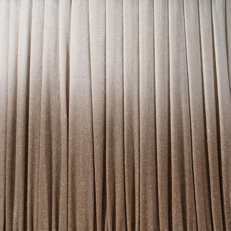 Scallop Cotton Empire Lamp Shade ( Uno ), Taupe, 15cm H x 25cm W x 25cmD