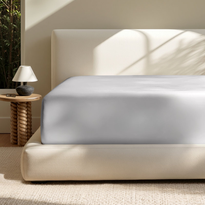 Extra Deep Microfiber Fitted Sheet, Full Fitted Sheet, Antique White