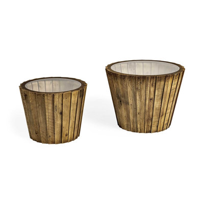 Crossen Solid Wood Top Nesting Tables