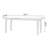 White Rectangular Sintered Stone tabletop Dining Table-110983094
