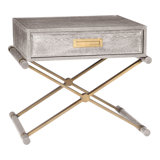 Thom Filicia Home Solid Wood Cross Legs End Table