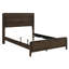 Lit à panneaux très grand classique en noyer foncé classique en bois massif avec tête de lit et traverses pour la chambre à coucher Grace Made-1473824560