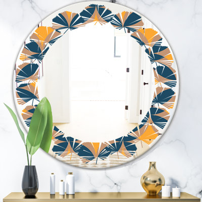 Miroir mural Leaves Abstract Design III