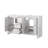 Sandpoint 60 in W x 20 in D Double Bath Vanity and White Quartz Top-1139790321
