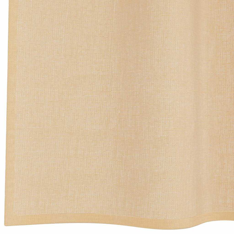 Voile Curtains With Tab Top 2 Pcs, Sand, 140cm Width x 140cm Drop