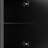 Modern Buffet Storage Black - Fluted Sideboard Home With Spacious Cabinet For Various Needs-1766836824