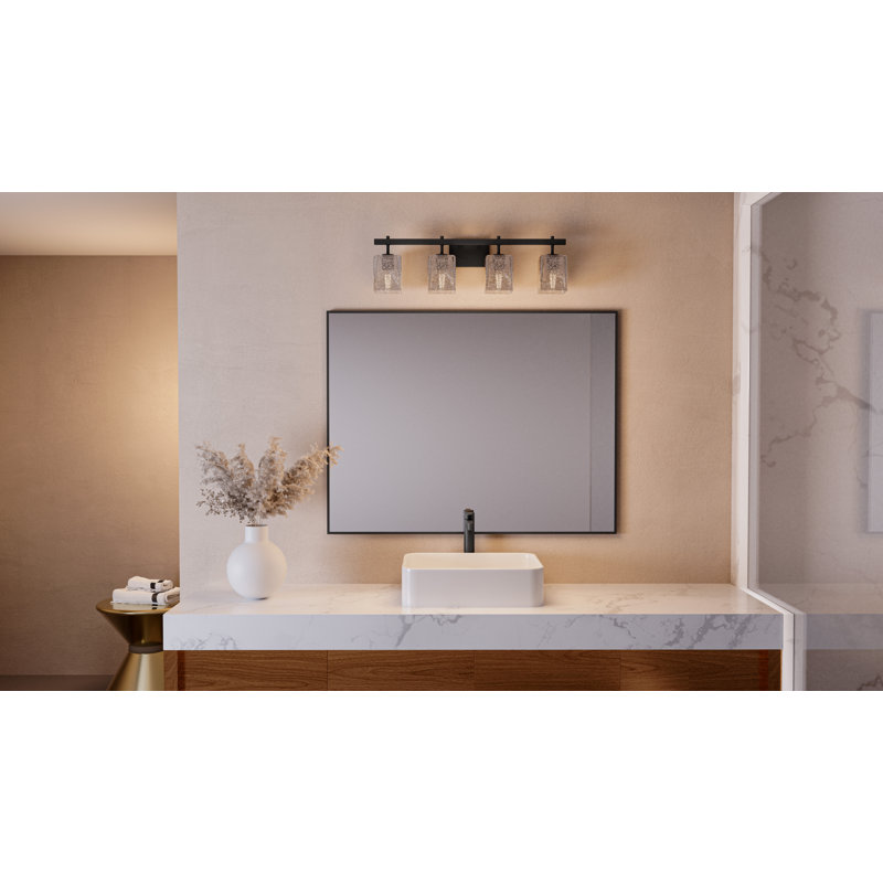 Allisen 4-Light  Bath Light, Matte Black