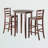 Gabel 3-Piece Counter Height Dining Set With Round Table Top, 42.46'' H X 16.58'' W X 18.56'' D