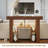 43" Console Table, Modern Wood Side Table With Open Storage Shelves, Freestanding Narrow Display Shelf, Accent Table, Behind Couch Table For Living Room, Hallway, Foyer-2101387390