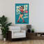 Pinup Roller Derby Girl, art rétro rétro classique et vibrant-1989058382