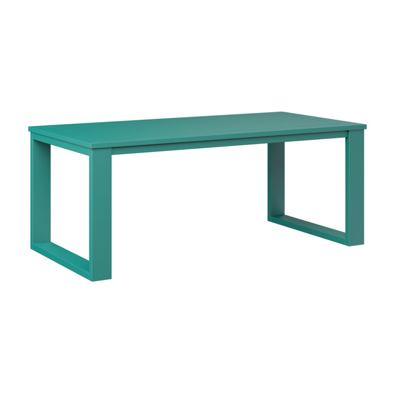 Berlin Gardens Nordic Rectangular Coffee Table, Teal