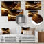 «Gold Elegant Modern Sofa I», impression sur métal-835768196