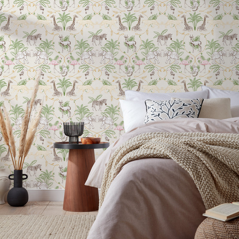 10m x 52cm Matte Wallpaper Roll, Natural