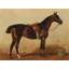 «A Saddled Bay Horse in a Stable» par Emil Volkers - Art mural sur toile tendue avec châssis-893163871