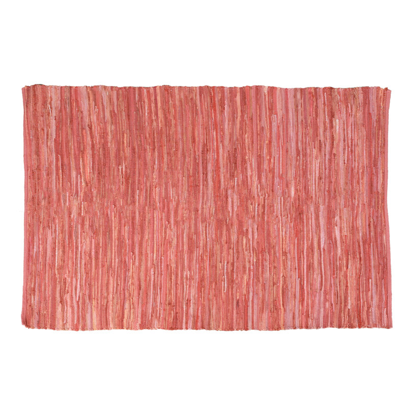 Tapis en coton tissé à la main one-of-kind shea