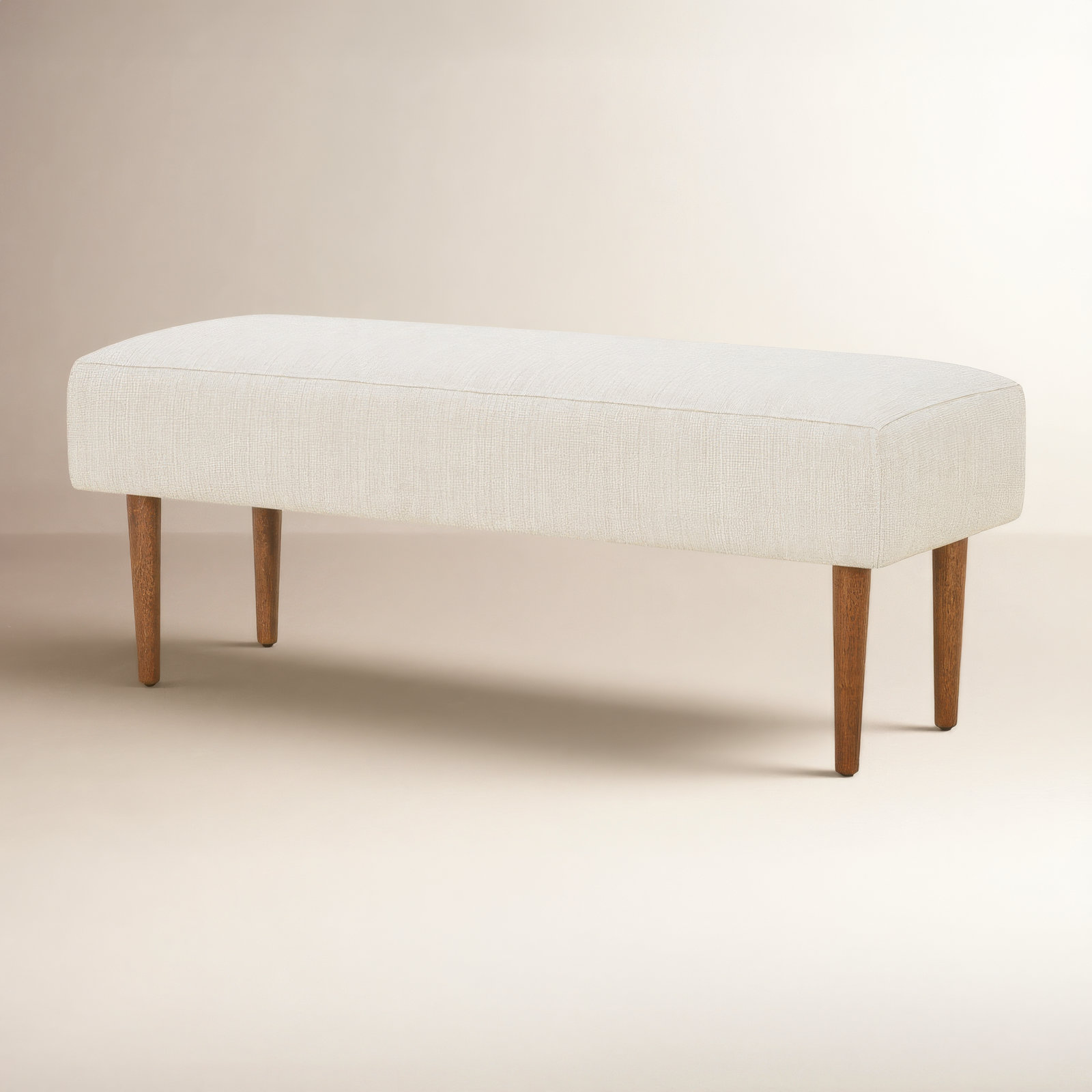 Nalaya Bench, Cream Performance Basketweave
