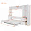 Lit escamotable peu encombrant avec rangement intégré et configuration personnalisable, parfait pour la vie moderne-622983621