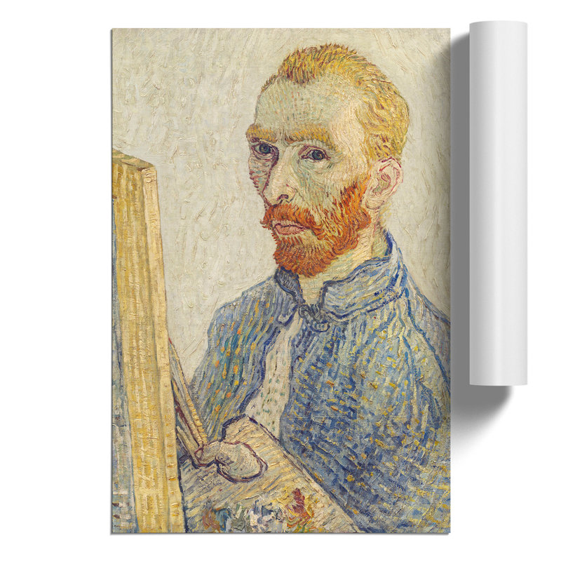 Self Portrait by Vincent van Gogh - Frameless Print, 30cm H x 21cm W x 0.1cm D