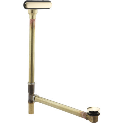 Clearflo Slotted Overflow Brass Bath Drain
