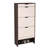 MDF Wood 3 Tier Tipping Bucket Shoe Storage Cabinet-1689610356