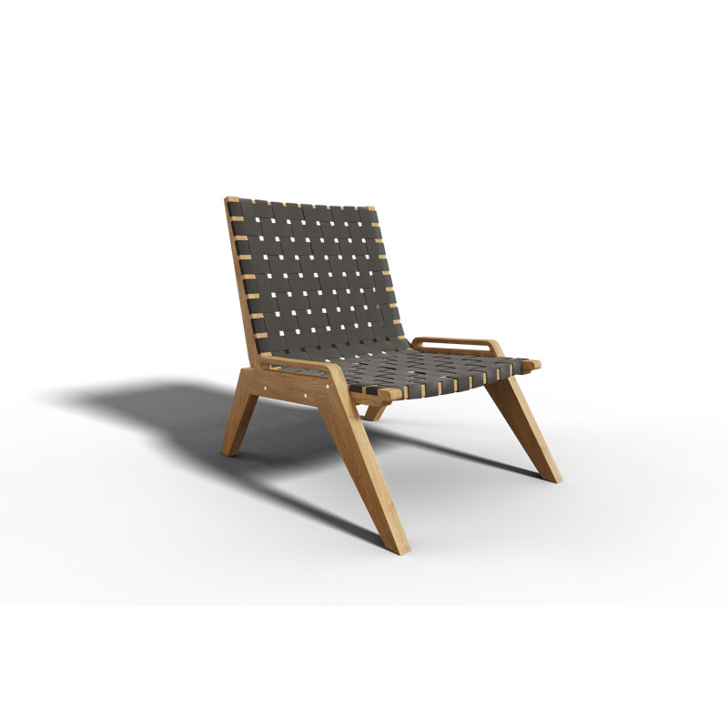 Draper Teak Outdoor Woven Chat Chair