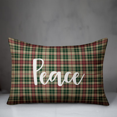  Coussin lombaire Peace in Tartan