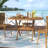 4pc Outdoor FSC Certified Wood and Resin Chairs Patio Dining Set-88419609