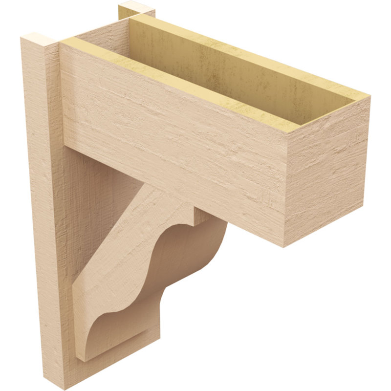 Bois de cèdre brut Funston Block TimberThane Perspector, brun clair apprêté, H 22 po x l 8 po x P 18 po