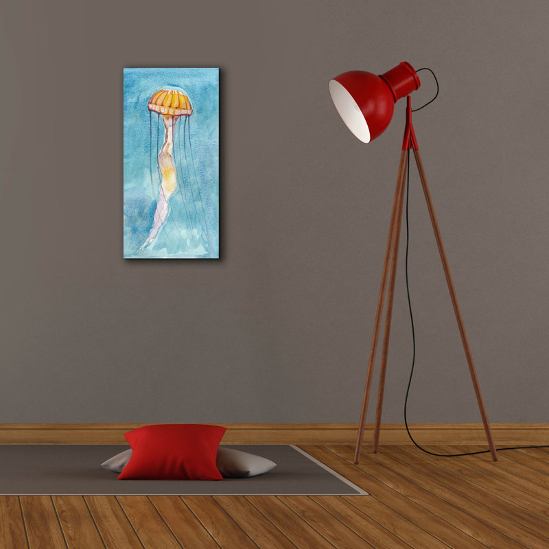 «Nettle 1» par Alicia Ludwig, art mural sur toile, H 24 po x l 12 po x P 0,75 po