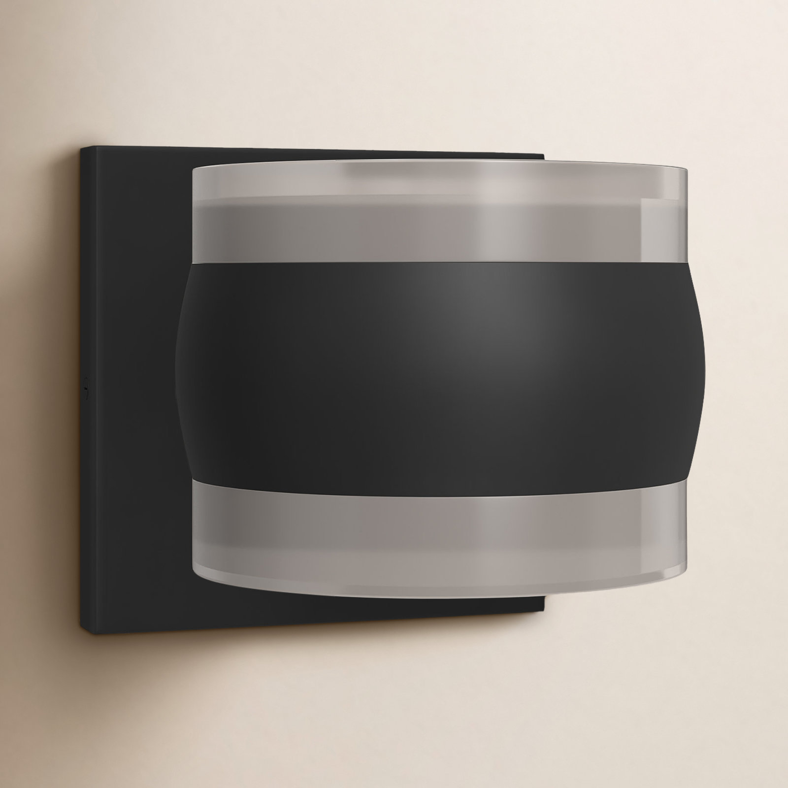 Single Light Cylinder Outdoor Aluminium LED Wall Light