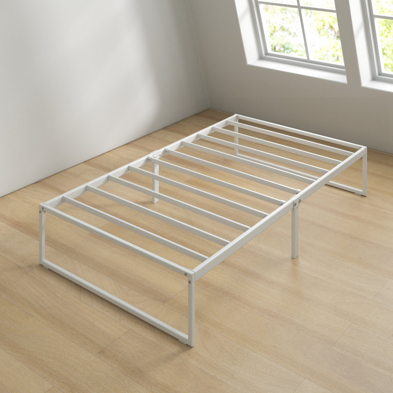 Corbe Platform Bed, Single (3'), White