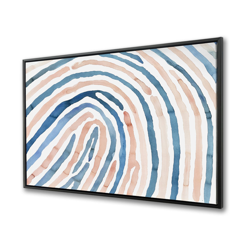 Empreinte digitale - art sur toile encadré