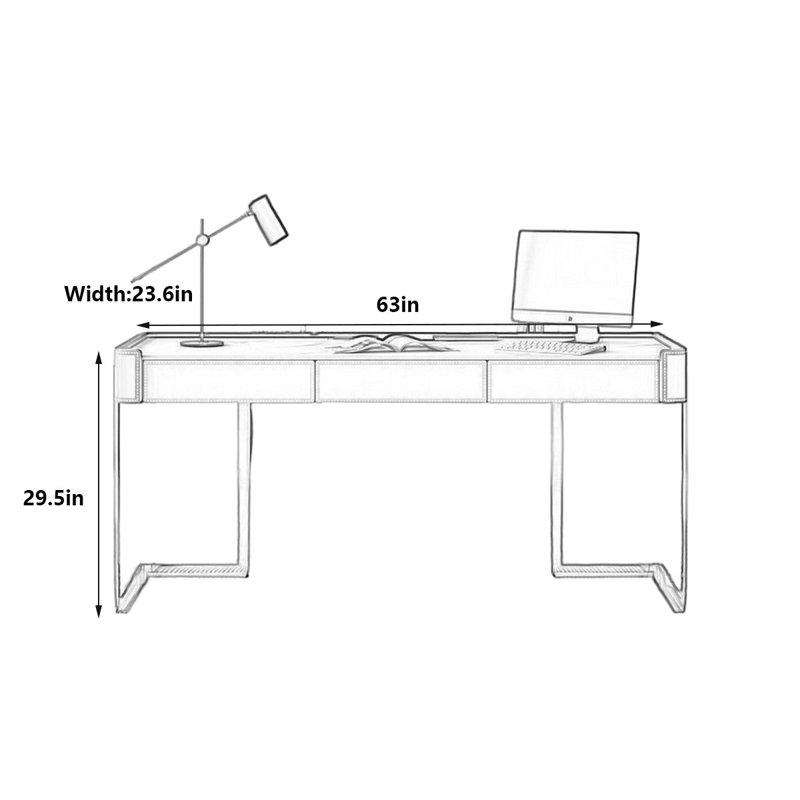 Dunkley, 29.5" H x 63" W x 23.6" D