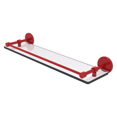 Tablette en verre trempé avec rail Gallery P1000