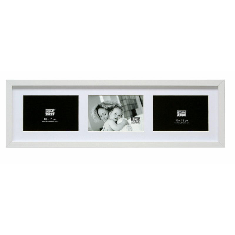 Glass Matte Picture Frame, White, 13cm H x 18cm W
