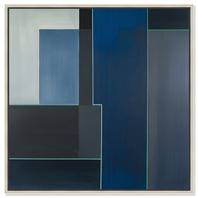 Desert Stillness II Canvas Abstract Print by Oliver Gal, Black Frame, 12 x 12