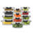 JoyJolt Fluted Glass Food Storage Containers with Leakproof Lids, Set of 12-93241397