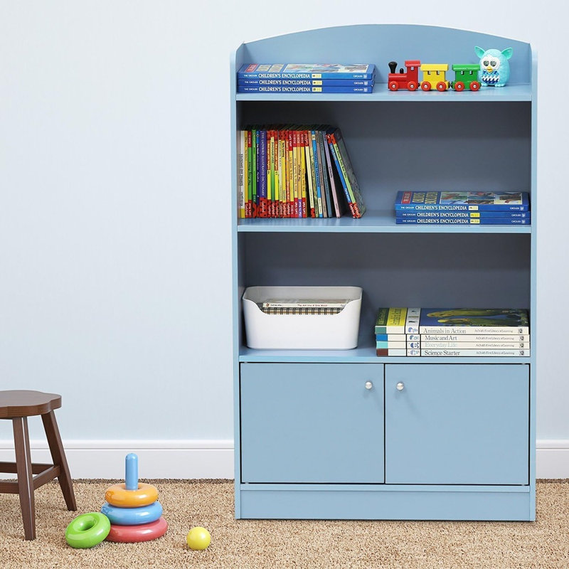 Armoire de rangement pour le salon, la chambre à coucher ou le bureau personnel, bleu clair