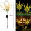 Éclairage solaire à fleurs pour l'extérieur