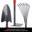 Ensemble d'outils de jardin 6 pièces