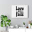 Love Never Fails - Wrapped Canvas Print-593566050